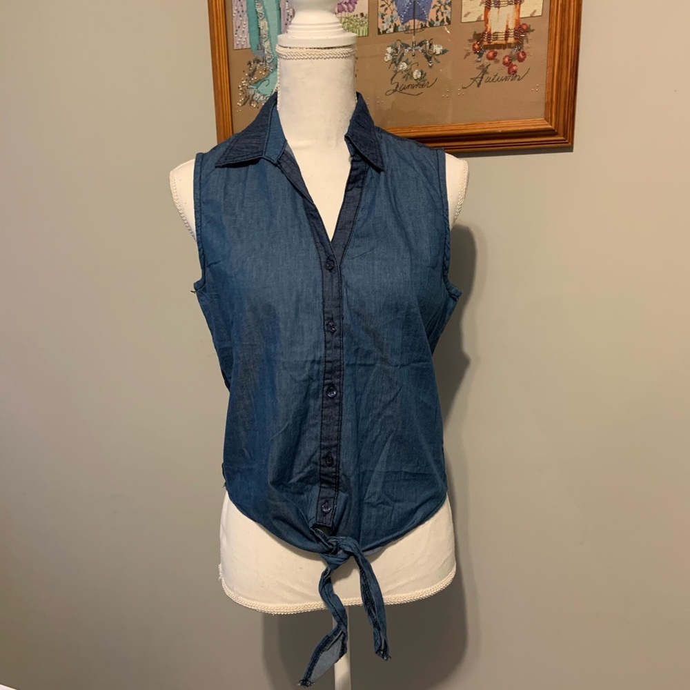 Buffalo David Bitton chambray top